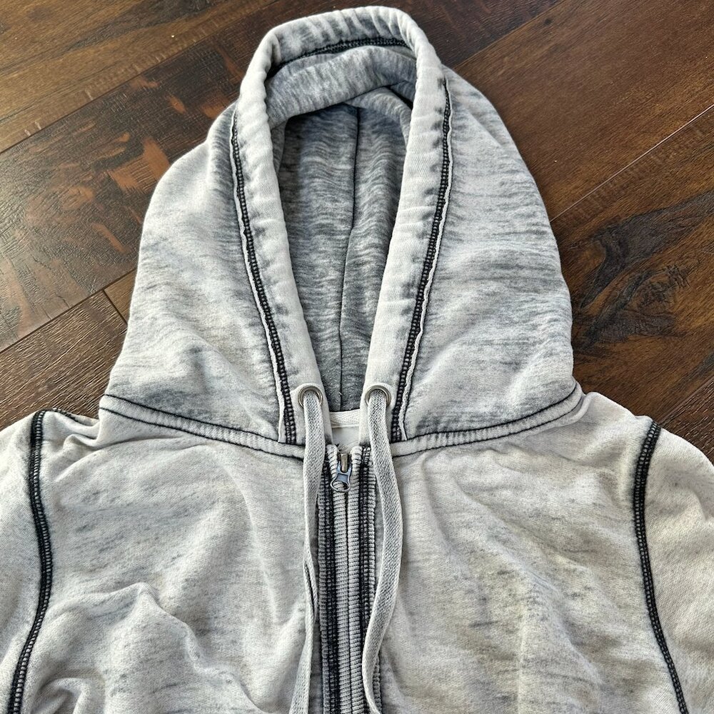 Women's Gray Full-zip Hoodie